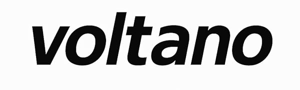 Text reads 'voltano'. Black text logo design against white background, displaying modern typography with bold letterforms.