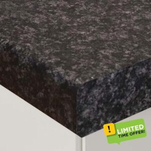 Jet Laminate Kitchen Worktop