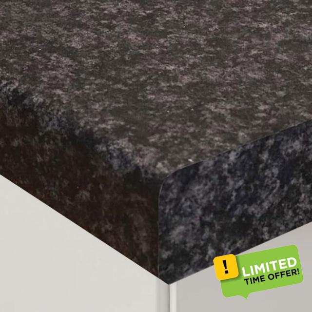 Jet Laminate Kitchen Worktop