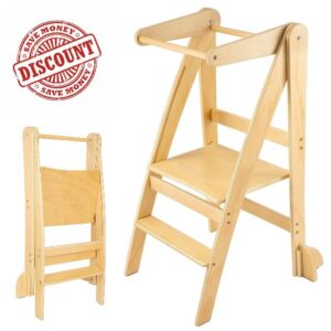 Wooden Learning Tower for Toddlers