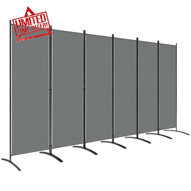 Outsunny 6 Panel Folding Room Divider