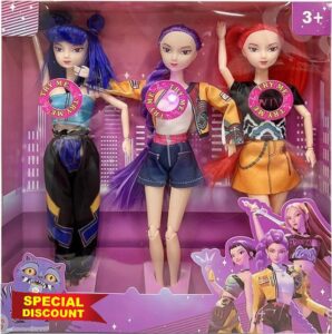 Cute Dem0n Hunters Doll， K-Pop Dem0n Hunters Merch Toys，K-pop Movie Fans Collectible Toy Model，Suitable For Desktop Decoration