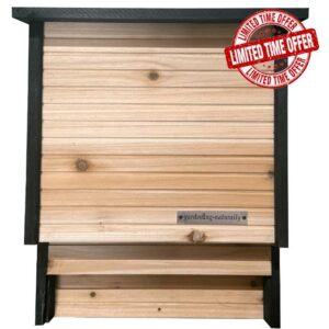 Wooden Bat Box for UK Bats Pipistrelle Bat House for Garden Trees Walls Posts Safe Roosting Space Bat Box Facing South or Southeast Supports Native Bat Species Natural Insect Control