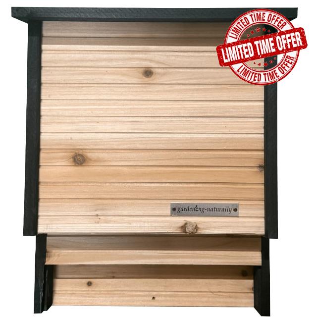 Wooden Bat Box for UK Bats Pipistrelle Bat House for Garden Trees Walls Posts Safe Roosting Space Bat Box Facing South or Southeast Supports Native Bat Species Natural Insect Control
