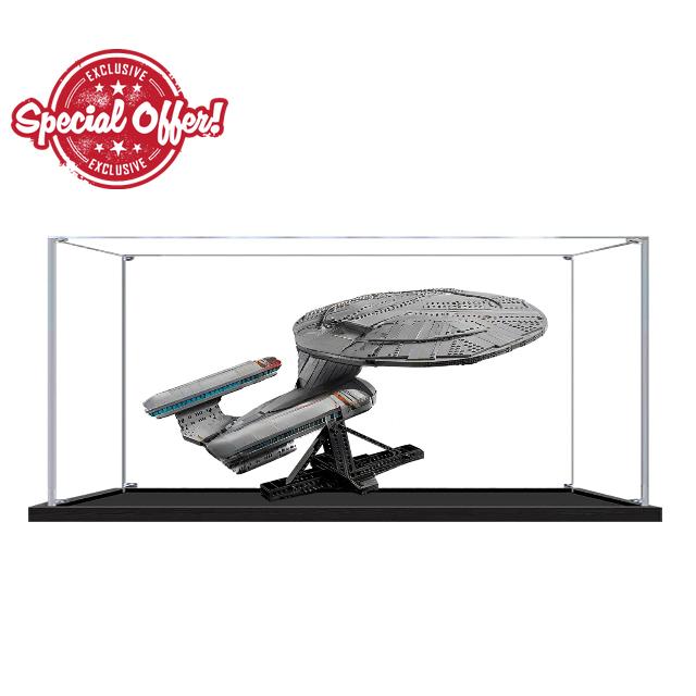 Acrylic Display Case for Star Trek: U.S.S. Enterprise NCC-1701-D for Lego 10356