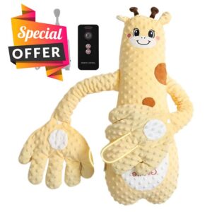 Plush Comfort Pillow – 26.77 Inches Animal-Shaped Ɓaby Pillow | Soothing Sleep Aid – Soft Polyester 920g Adjustable 3 Modes Ideal for Tummy Time Naptime Diaper Changes Travel Use