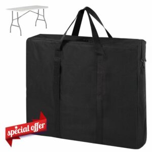 Folding Table Storage Bag Fit for 6FT Camping Table (Bag Only) Waterproof Carry Bag Portable Storage Bag with Shoulder Straps for Folding Picnic Table