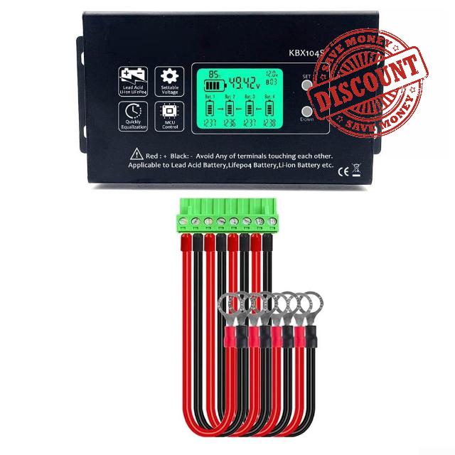 Battery Balancer KBX104S 48V 12V 10A Energy Transfer Equalizer for Lithium Titanate Li-ion for LiFePO4 Lead-Acid Battery