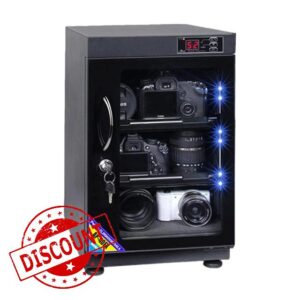 Mushuo Camera Dry Cabinet Digital Electronic Dehumidifier Electronic Dry Cabinet Box for Camera Lens Equipment Storage Noiseless (40L)