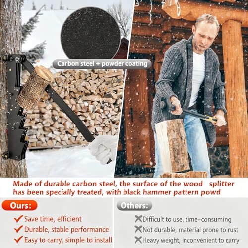 Portable Firewood Splitting Tool for Home Outdoor Camping