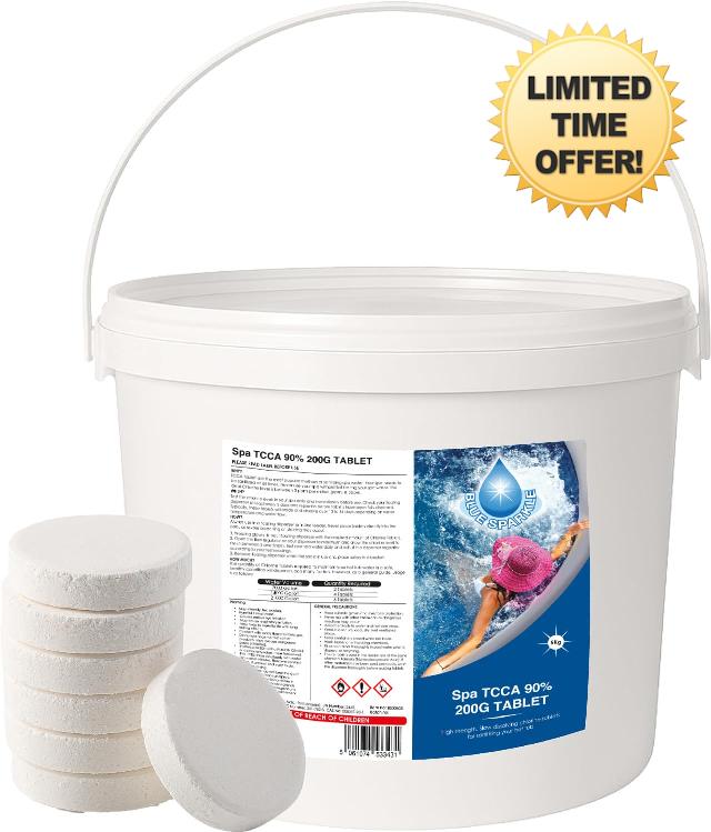 5 Kg STABILISED Chlorine Tablets Dispenser Tablets Slow Release for Swimming Pools All Hot Tubs