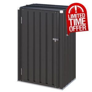 YODOLLA Outdoor Metal Vertical Storage Cabinet