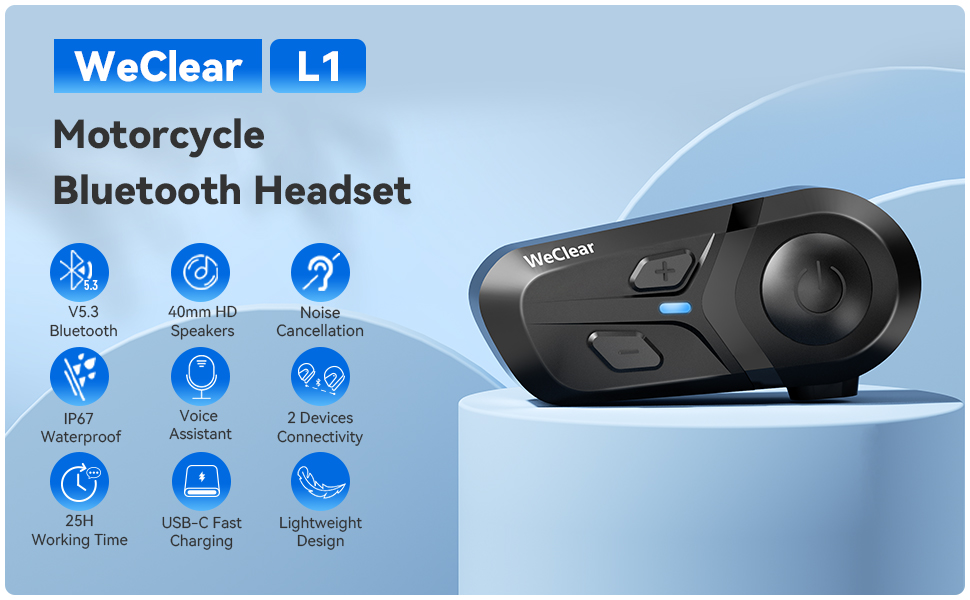 L1 motorcycle bluetooth headset