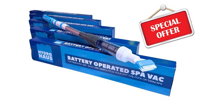 Battery Operated Spa Vac – Cordless Hot Tub Vacuum Cleaner | Handheld Pool Hoover for Inflatable Hot Tubs