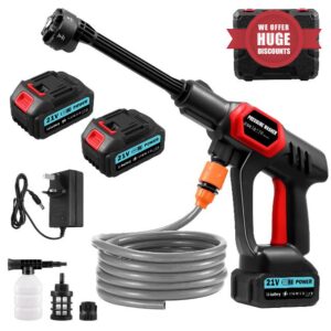 Cordless Pressure Washer 1500W with 2 * 3Ah Batteries