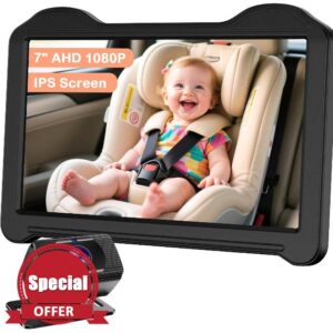 7-Inch Car Baby Camera for Seat: 1080P HD Rear Facing Camera for Backseat