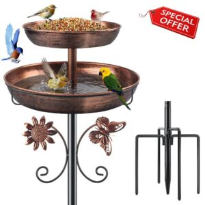 Metal Bird Bath for Garden
