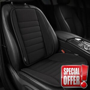 Xtremeauto Car Seat Cushion with Back Support Pillow – 2-Piece Memory Foam Seat & Lumbar Support Set for Pain Relief and Posture – Ergonomic Comfort Cushion for Car