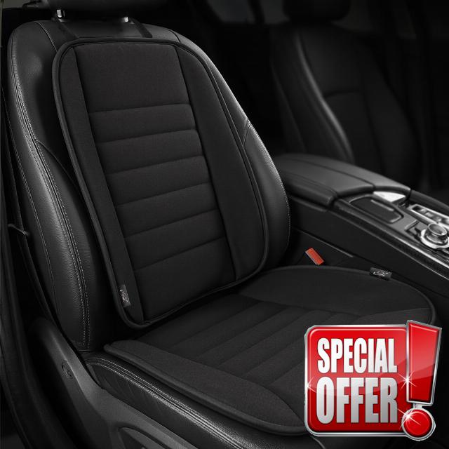 Xtremeauto Car Seat Cushion with Back Support Pillow – 2-Piece Memory Foam Seat & Lumbar Support Set for Pain Relief and Posture – Ergonomic Comfort Cushion for Car