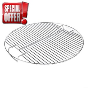 Stainless Steel Round Grill Grate 44.5cm Diameter Compatible for Weber 7432 47cm Charcoal Kettle Grills Replacement Cooking Grate