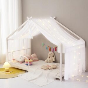 ZIQINPSQ Bed Canopy House Canopy Bed Curtains For Girls Boys