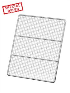 304 stainless steel barbecue rack - thickened 4mm frame and 1.4mm inner wire