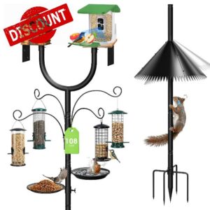 Heavy Duty Squirrel Proof Bird Feeder Pole