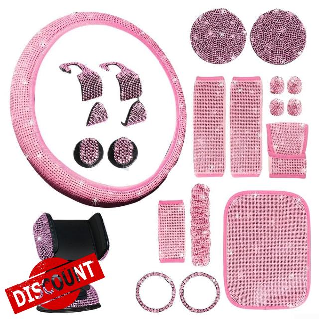 21PCS Diamond Car Interior Accessories Set