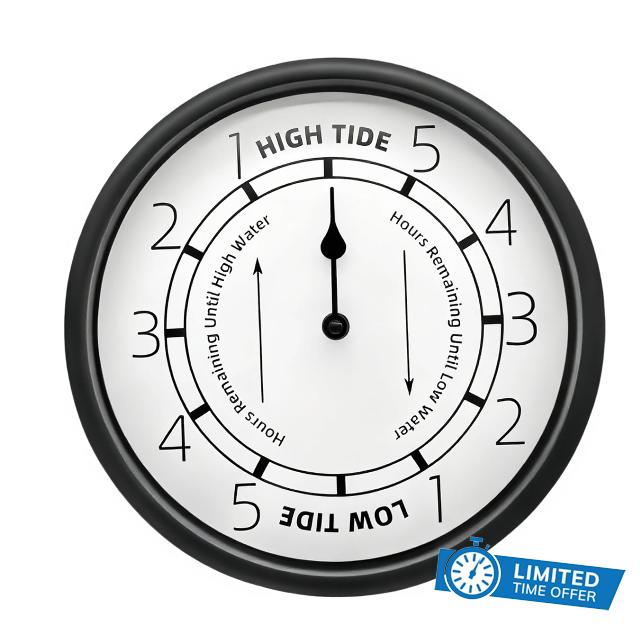Tide Clock - Silent Quartz Movement