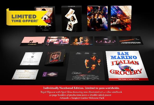 Casino Ultimate Collector’s Edition [4K Ultra HD & Blu-Ray] Limited Edition Steelbook