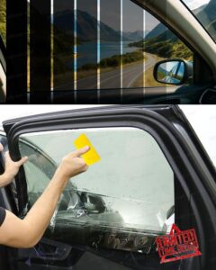 70% VLT Car Window Tint Film 10 Metre Roll - Auto & Home Glass | Clear UV Protection | Includes Lamination Tool - شريط تظليل نوافذ