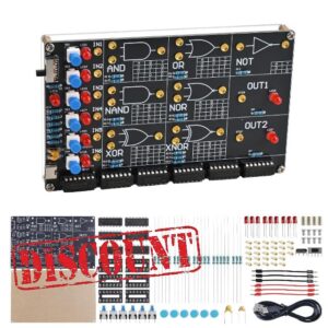 DIY Logic Gate Circuit Soldering Kit–Basic Logic Gate Learning Kit with Interactive LED Simulation