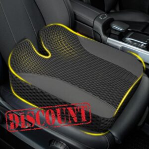 Car Seat Cushion: Comfortable Memory Foam Seat Pillow for Driving