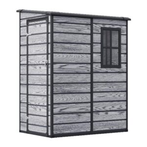 Plastic Garden Storage Shed with Floor and Window