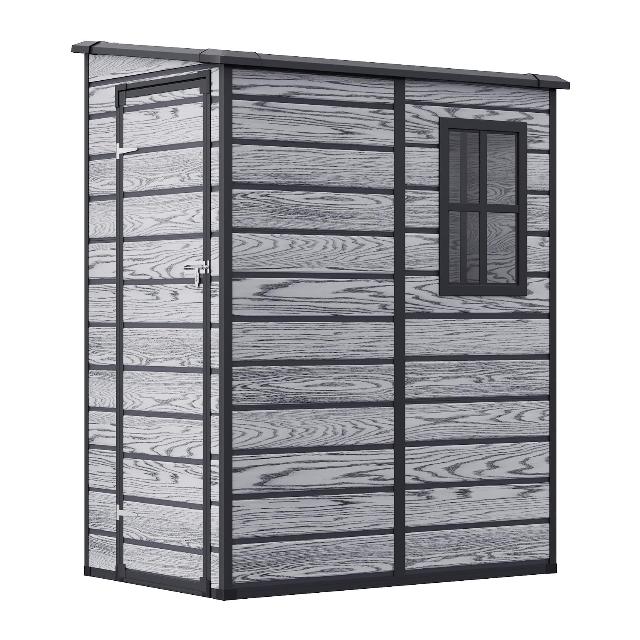 Plastic Garden Storage Shed with Floor and Window