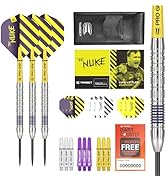 Target Darts Josh Rock 80% Tungsten Steel Tip Darts Set, 22G/23G/24G | Professional Accessories D...