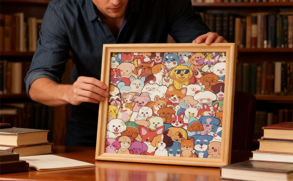 Color Your Own Puzzle Wood