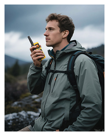 IP67 Waterproof & Floats with Dual PTT | G2Pro Professional Long Range Walkie Talkies for Adults ...