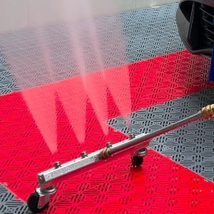 Text reads 'Connection Map' 'Compatible with K Series' 'NOT INCLUDED' 'Adapter' 'Undercarriage Cleaner'. Technical diagram showing pressure washer attachments and connections.