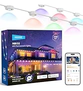 NEEWER 96ft Outdoor String Lights, App Control Smart AI RGBW Dimmable Hanging Outside Patio Balco...