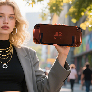 Text reads 'Image 1'. Close-up shot showing hands holding a black skateboard or longboard deck against blurred background.