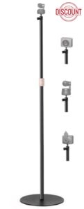 160cm Webcam Ground Stand Holder compatible with OBSBOT Tiny 2/ Tiny SE/Meet-2-4K/Meet SE/Meet Webcams