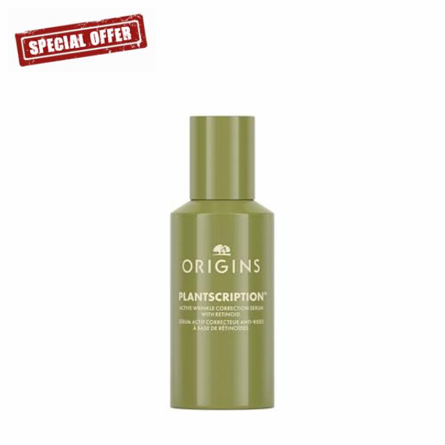 Origins Plantscription Anti-Aging Serum with Retinoid | Visibly Reduces Stubborn Wrinkles | With Retinoid & Peptide | Gentle Enough for First Time Retinoid Users