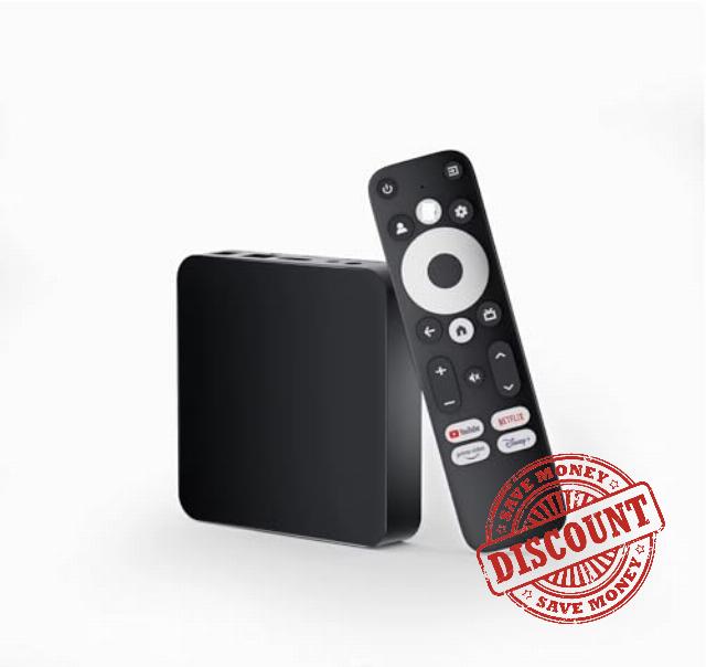 Phantom GD2 Android Certified TV 4K Streamer Media Player Box Voice Assistant Remote Chromecast Built-In Smart Home Control WiFi Netflix Prime Video Play Store HDR10 Dolby Audio 32GB