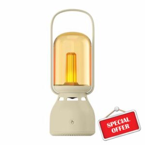 ALEENFOON Camping Light with Wireless Speaker Portable Camping Lantern with BT & TWS Function Dimmbar Rechargeable Lamps Outdoor LED Camping Lights for Tent