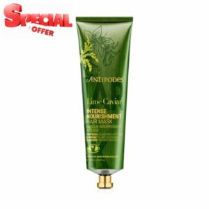 Antipodes Lime Caviar Intense Nourishment Hair Mask | Natural Silicone-Free Treatment with PROTECSYL Peptides