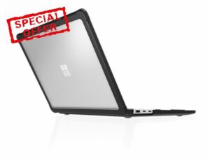 STM Dux Case for Microsoft Surface Laptop 7th Edition (13.8") – Slim Rugged Protective Shell with Transparent Back