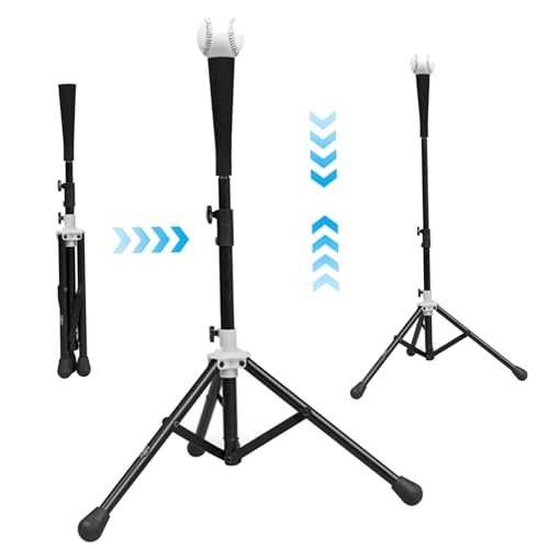 25 to 39 inches Adjustable Tripod Tees for Hitting