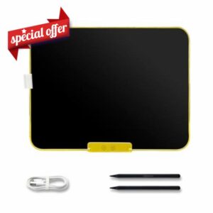 LCD Writing 21 Inch Monochrome Screen Rechargeable Drawing Board with 2 for Taking Notes Leaving Messages Toddlers Boys Girls Adults