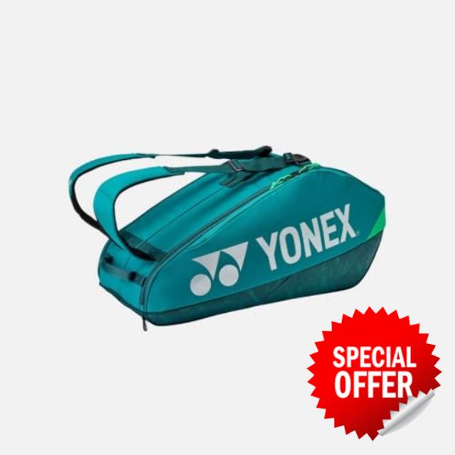 YONEX Pro Racquet Bag 92426 (6 Rackets) Dark Green - Badminton Bag Dark Green